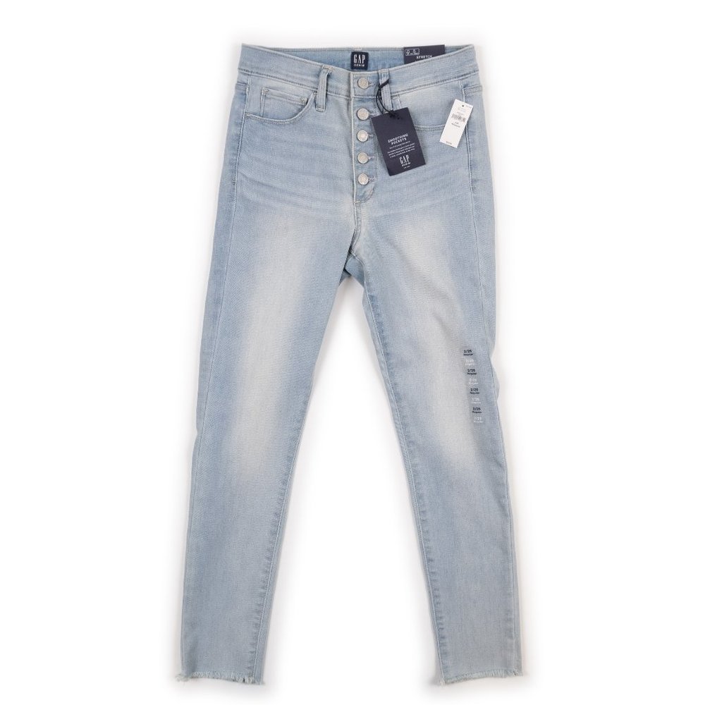 NEW GAP High Rise Favorite Jegging button fly jeans size 2